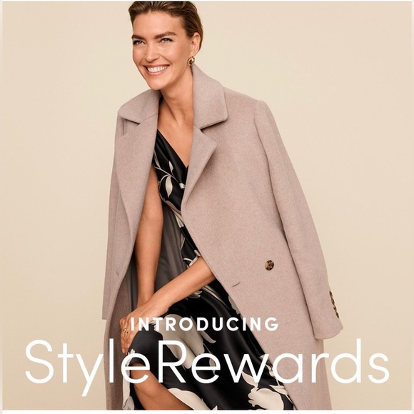 Ann Taylor Jackets & Blazers - Ann Taylor Taupe Wool cashmere Blend Coat large